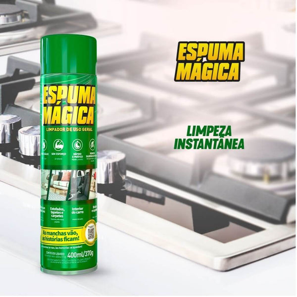 ESPUMA MÁGICA – LIMPADOR INSTANTÂNEO A SECO