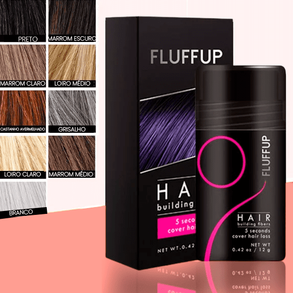 Pó Anticalvice HairFiber FluffUp - (ÚLTIMAS UNIDADES 50% OFF 🔥)